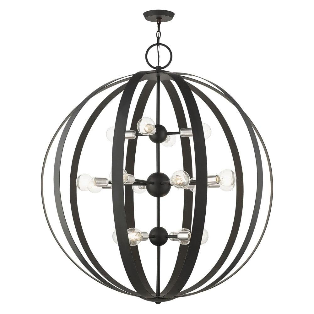 Livex Lighting Modesto 16 - Light Chandelier in  Black