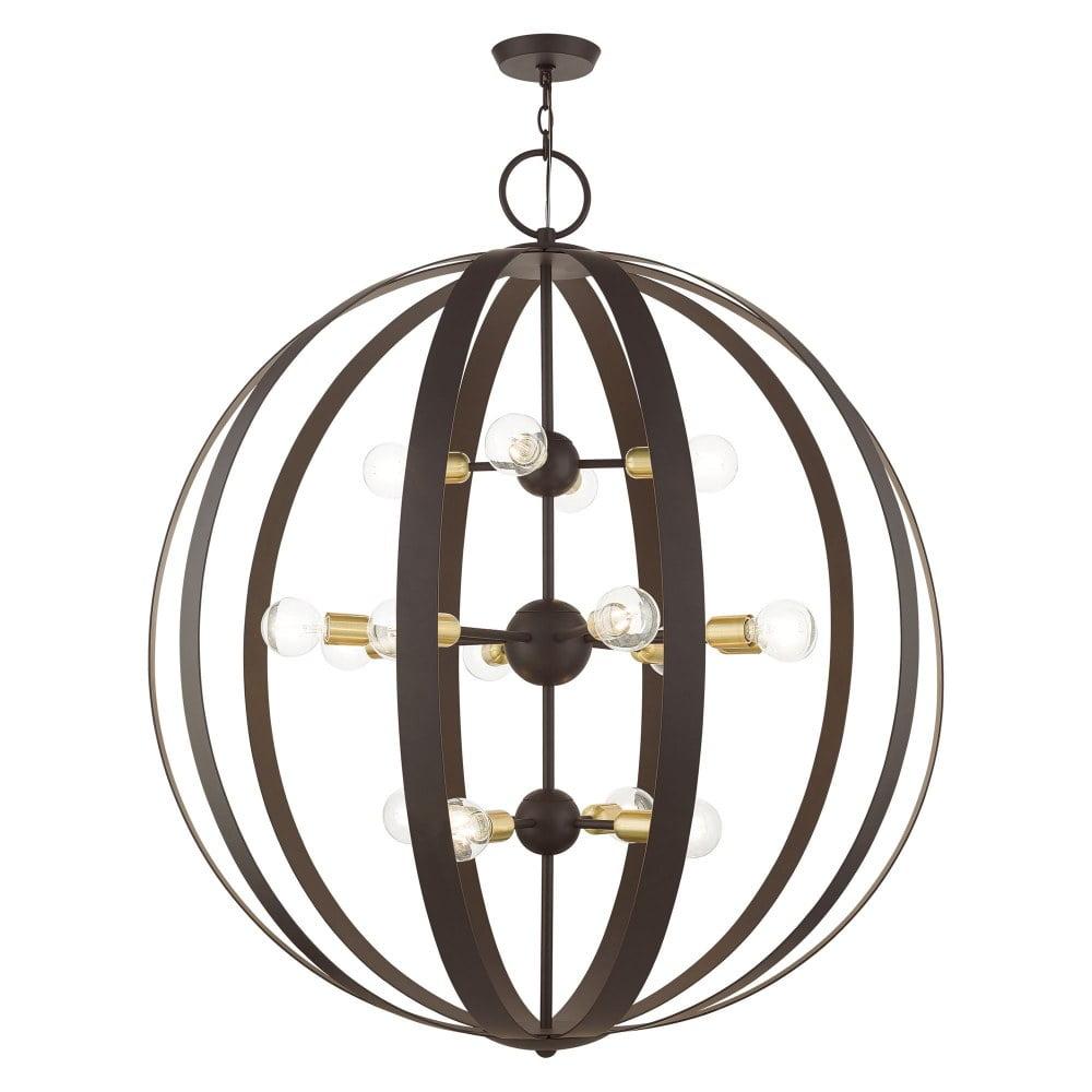 Livex Lighting - Modesto - 16 Light Foyer in Industrial Style - 42 Inches wide