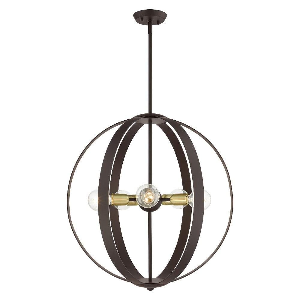 Livex Lighting - Modesto - 5 Light Chandelier in Industrial Style - 24 Inches