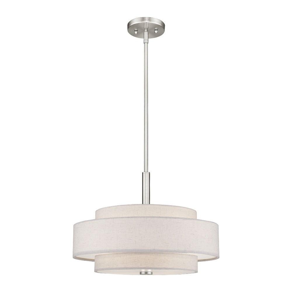 Livex Lighting Monroe 4 - Light Pendant in  Brushed Nickel