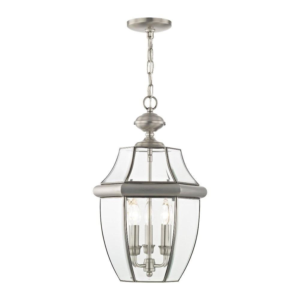 Livex Lighting - Monterey - 3 Light Outdoor Pendant Lantern in Traditional Style