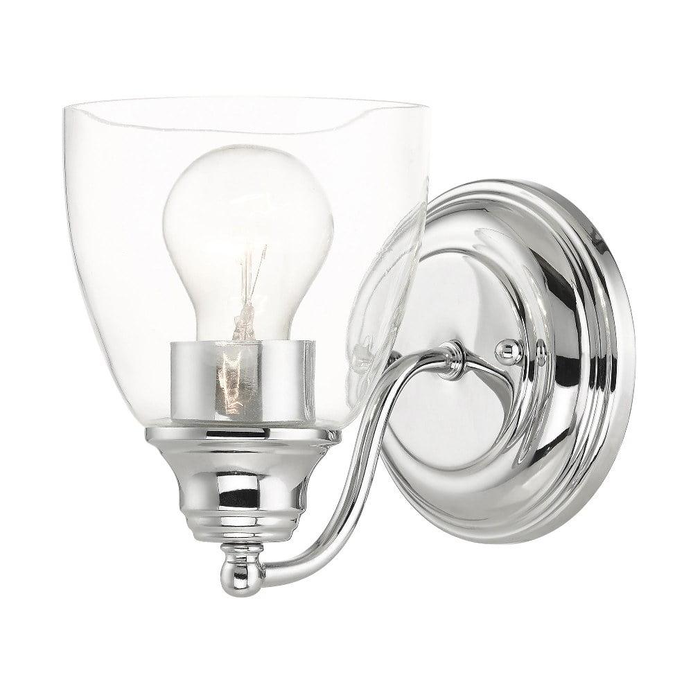 Montgomery Polished Chrome 7'' Transitional Vanity Sconce