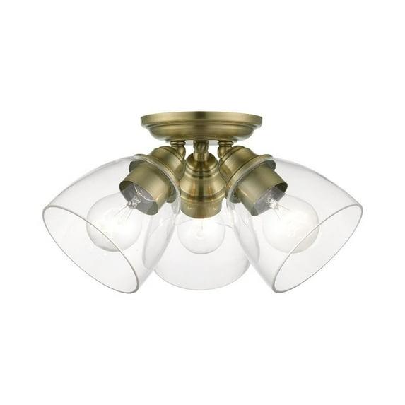 Gunnbjorn 3-Light 14.25" Semi Flush Mount