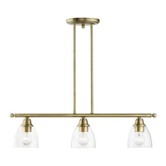 Livex Lighting Montgomery 3 - Light Chandelier in  Antique Brass