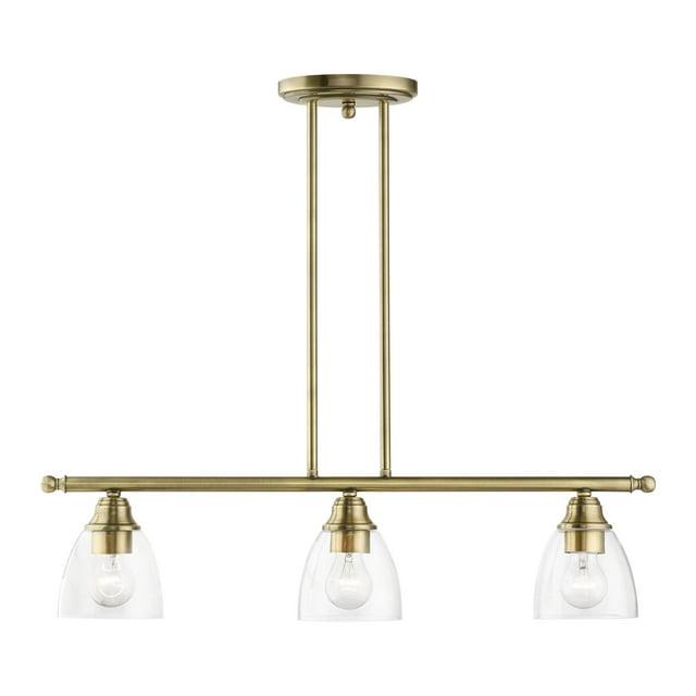 Livex Lighting Montgomery 3 - Light Chandelier in  Antique Brass