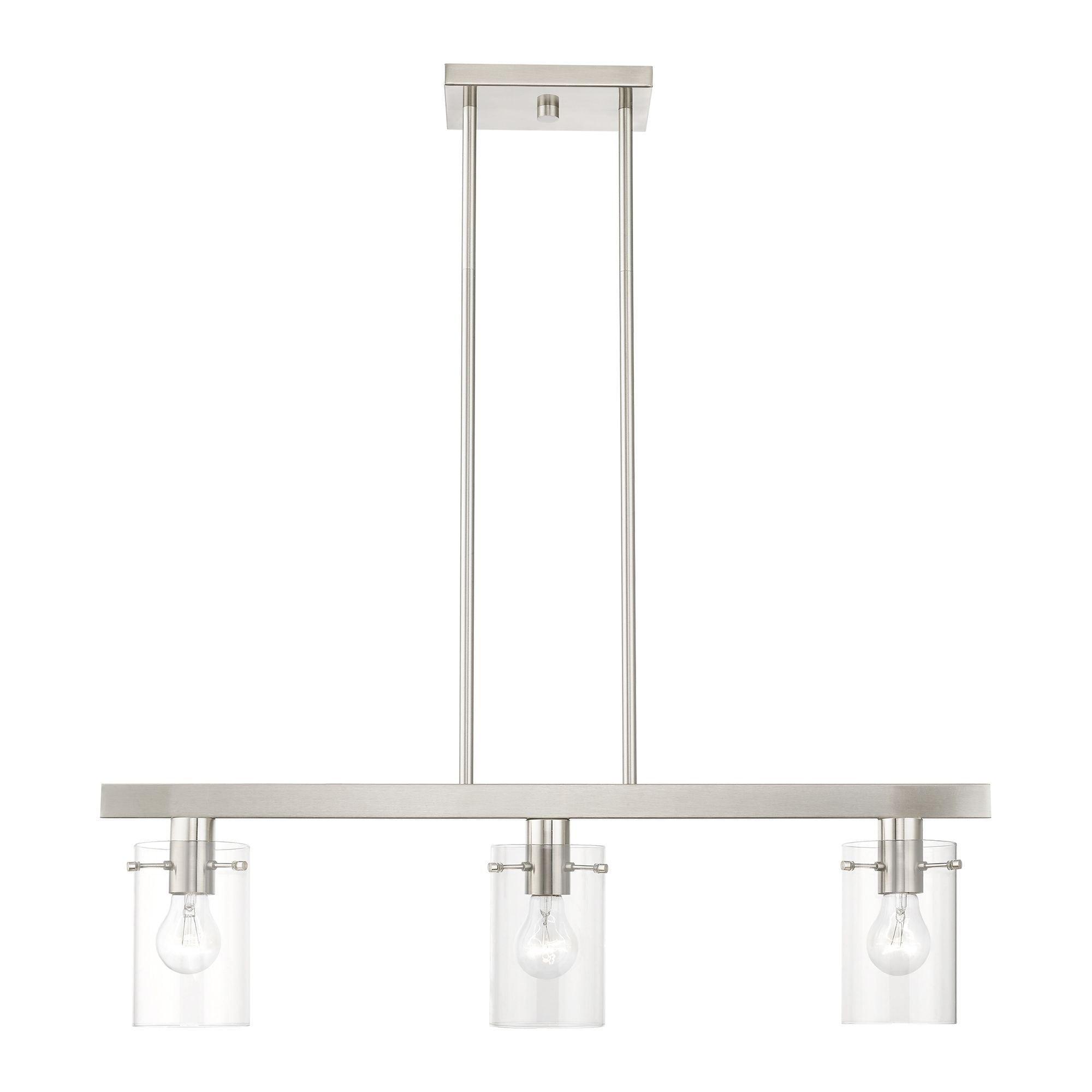Livex Lighting Munich 3 - Light Chandelier in  Brushed Nickel