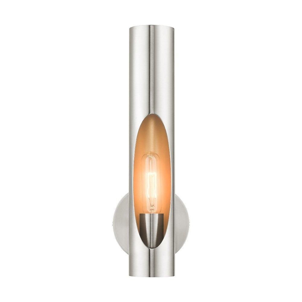 Livex Lighting Novato 1 - Light Wall Light in  Brushed Nickel