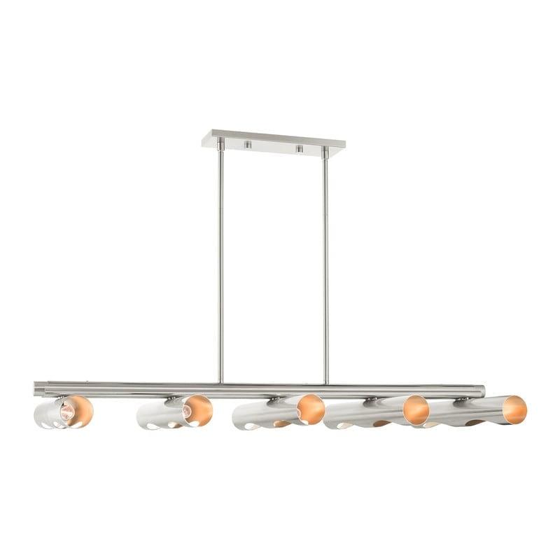 Livex Lighting Novato 10 - Light Chandelier in  Brushed Nickel