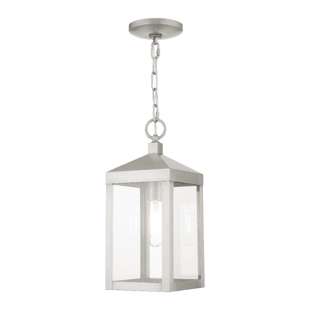 Livex Lighting Nyack 1 - Light Pendant in  Brushed Nickel