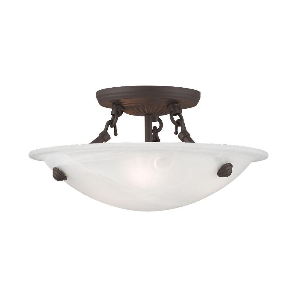 Livex Lighting Oasis 3 - Light Flush Mount in  Bronze