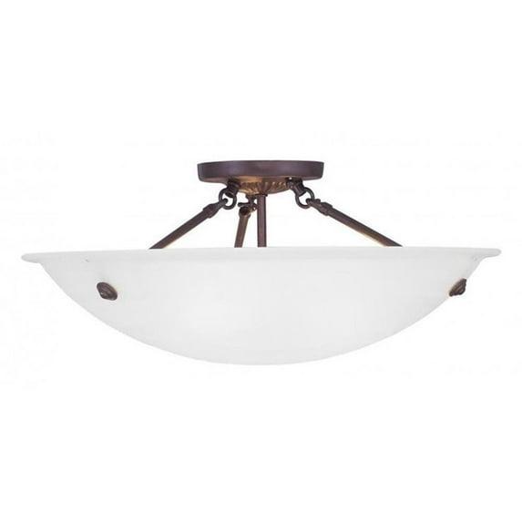 Livex Lighting Oasis 3 - Light Flush Mount in  Bronze