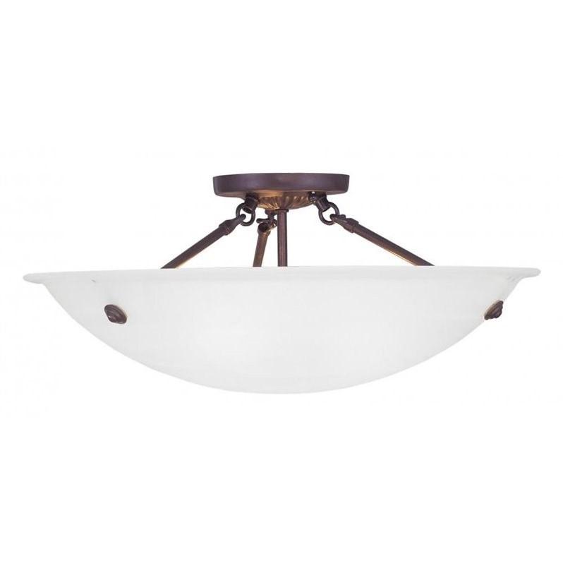 Livex Lighting Oasis 3 - Light Flush Mount in  Bronze