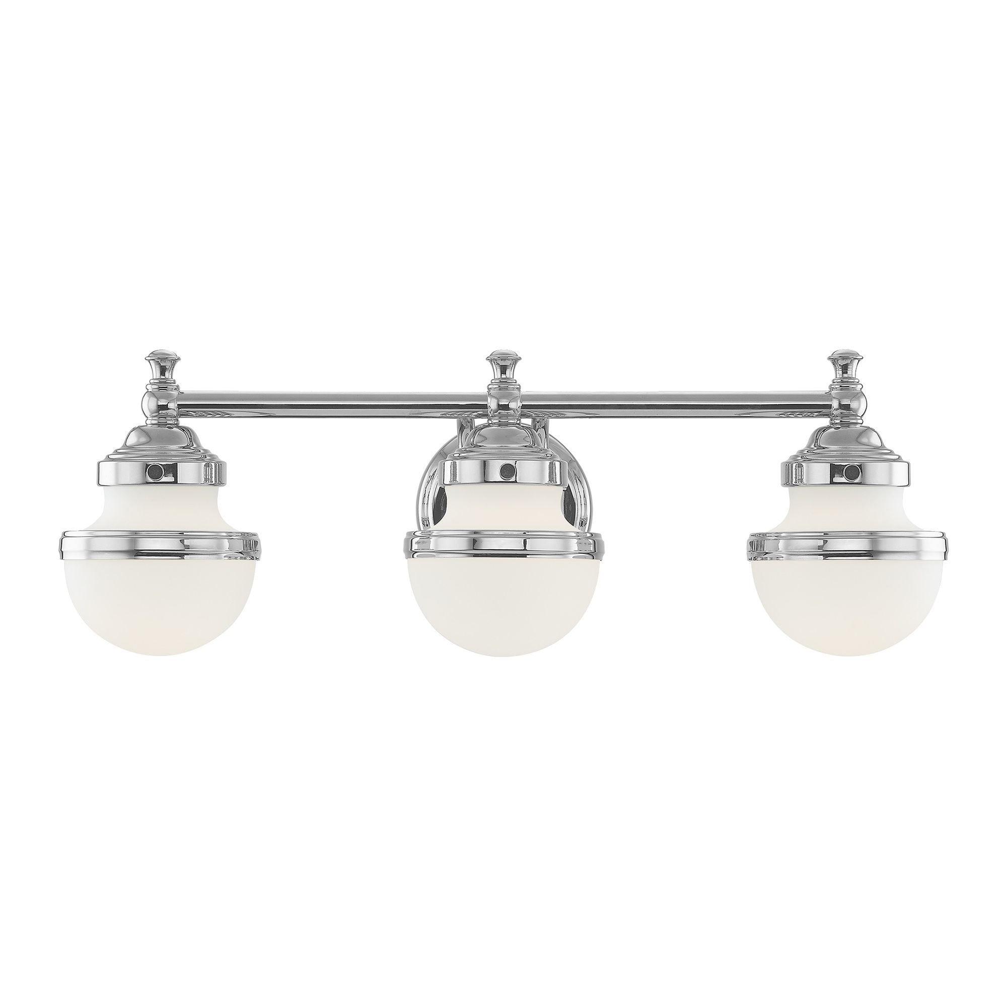 Livex Lighting Oldwick 3 - Light Vanity in  Polished Chrome