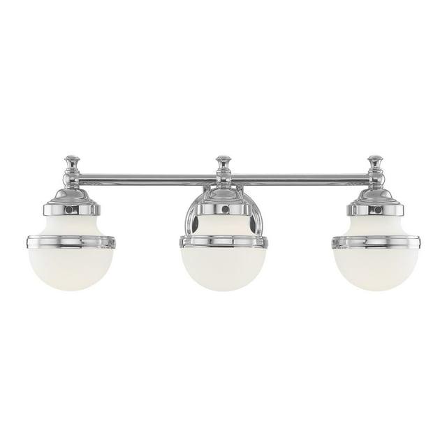 Livex Lighting Oldwick 3 - Light Vanity in  Polished Chrome