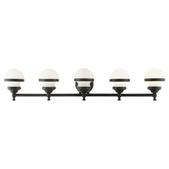 Livex Lighting Oldwick 5 - Light Vanity in  Black