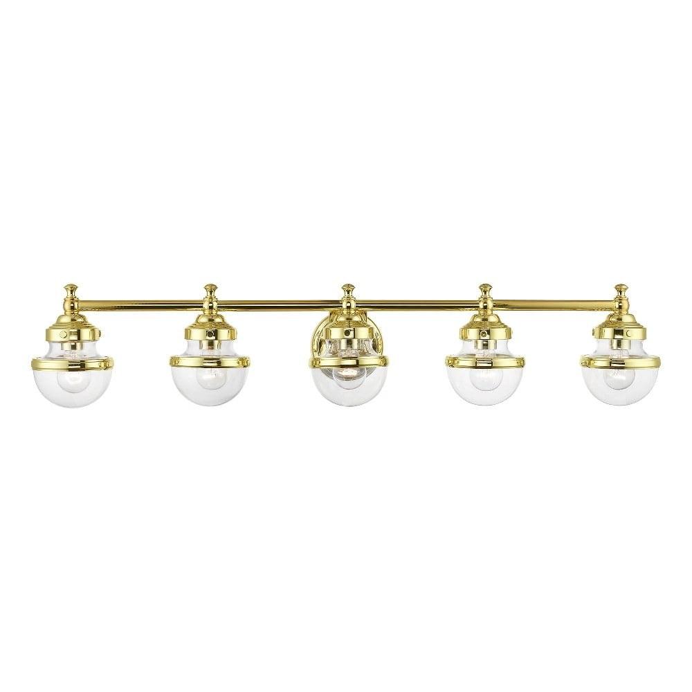 Livex Lighting Oldwick 5 - Light Vanity in  Polished Brass