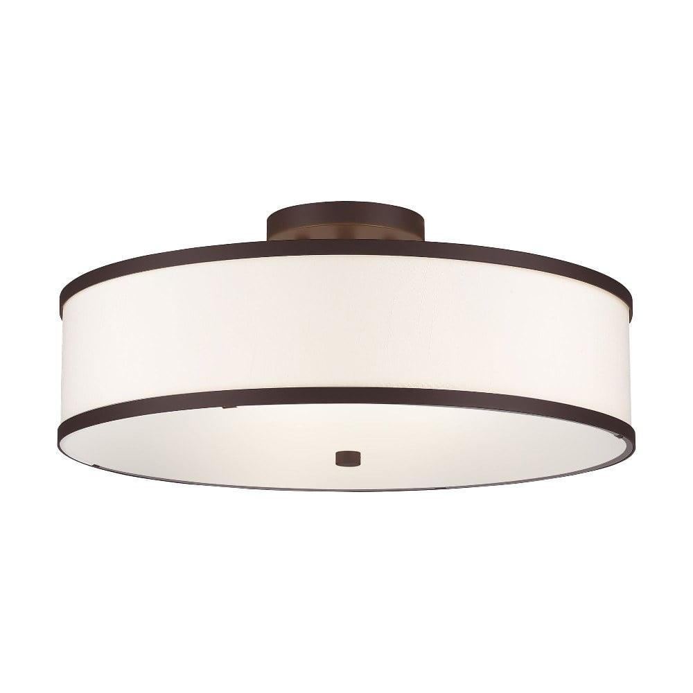 Livex Lighting Park Ridge 3 - Light Semi-Flush Mount in  Bronze