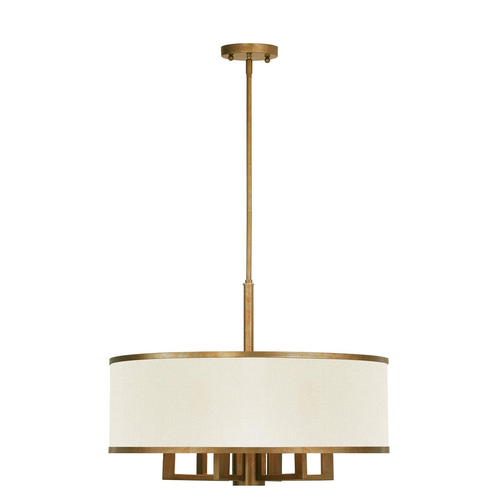 Livex Lighting Park Ridge 6 - Light Chandelier in  Antique Gold Leaf