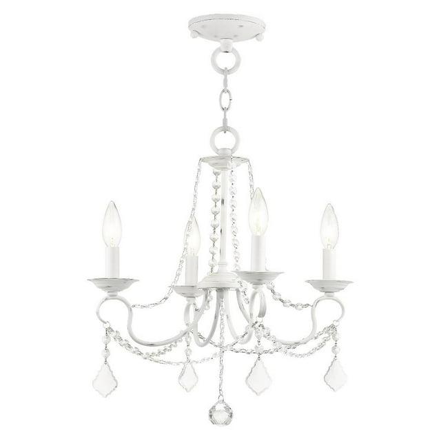 Livex Lighting Pennington 4 - Light Chandelier in  Antique White