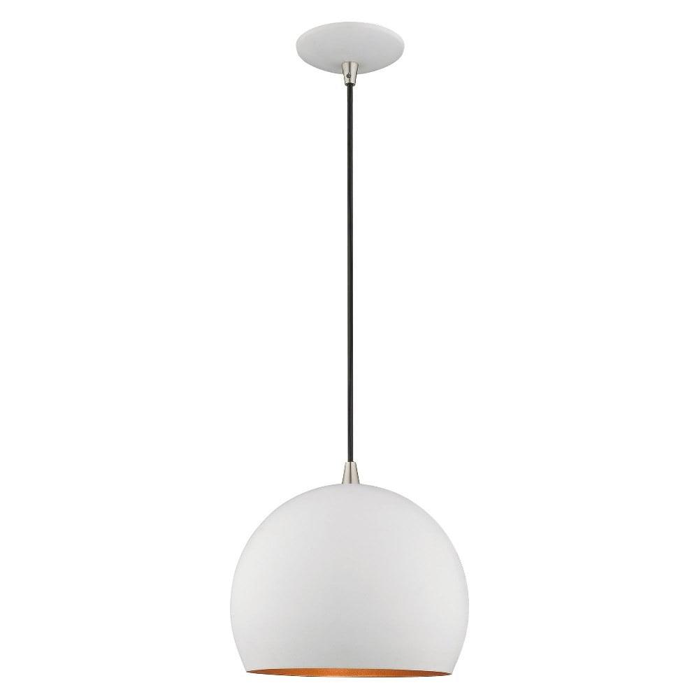 Schultz Single Light Metal Dimmable Pendant