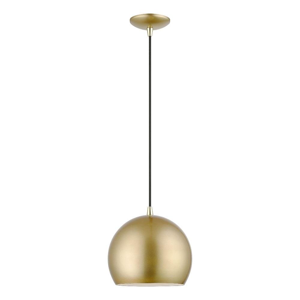 Livex Lighting Piedmont 1 - Light Pendant in  Soft Gold/Polished Brass