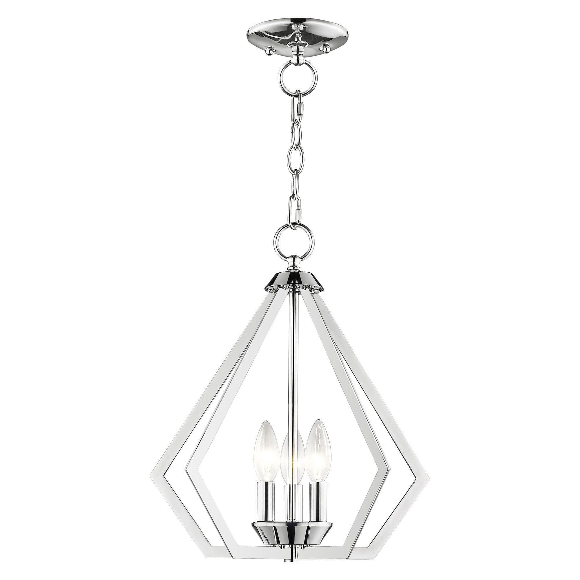 Livex Lighting Prism 3 - Light Chandelier in  Polished Chrome