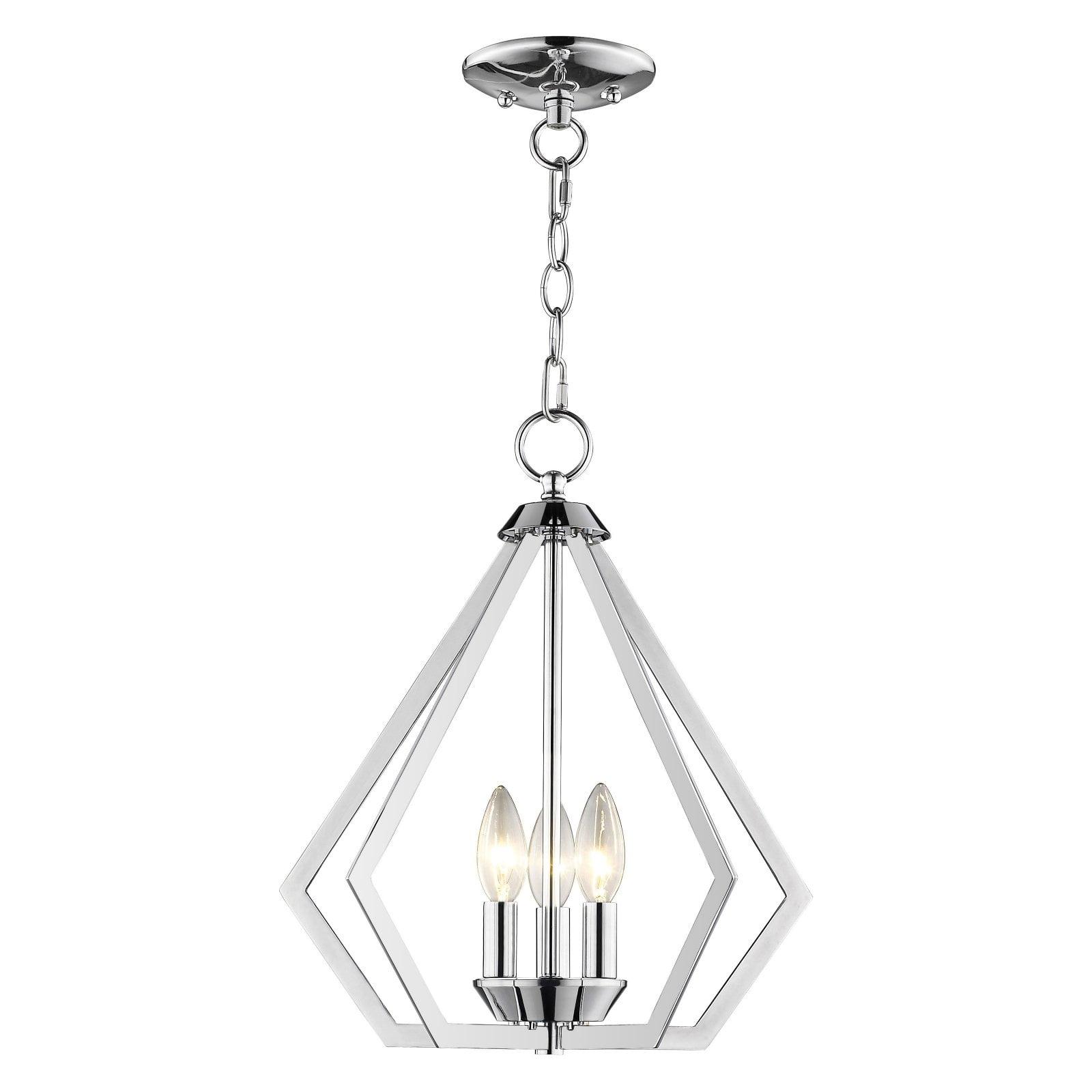 Livex Lighting Prism 3 - Light Chandelier in  Polished Chrome