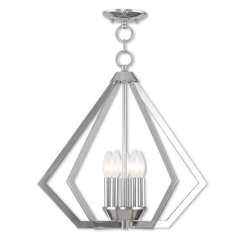 Livex Lighting Prism 5 - Light Chandelier in  Polished Chrome