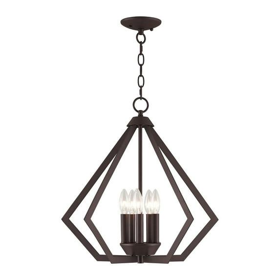 Livex Lighting Prism 5 - Light Chandelier in Bronze