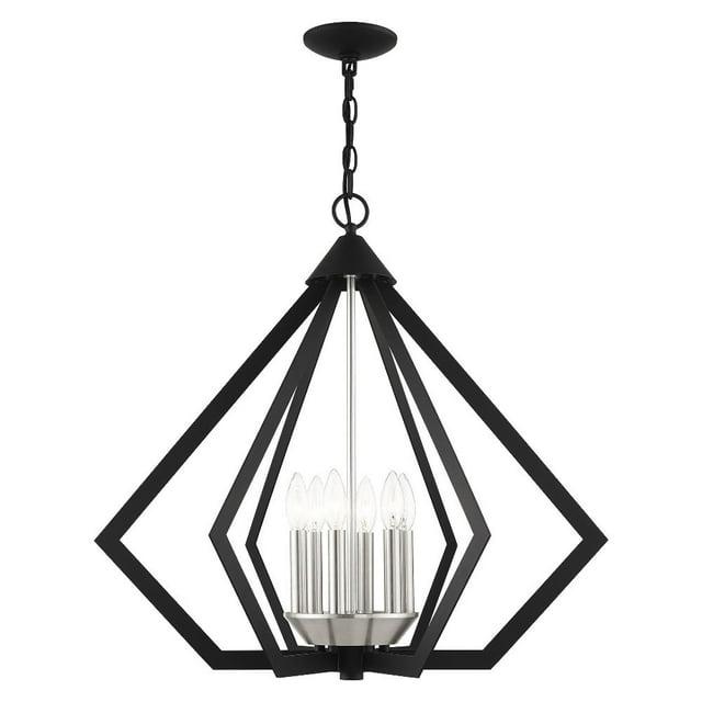 Livex Lighting Prism 6 - Light Chandelier in  Black