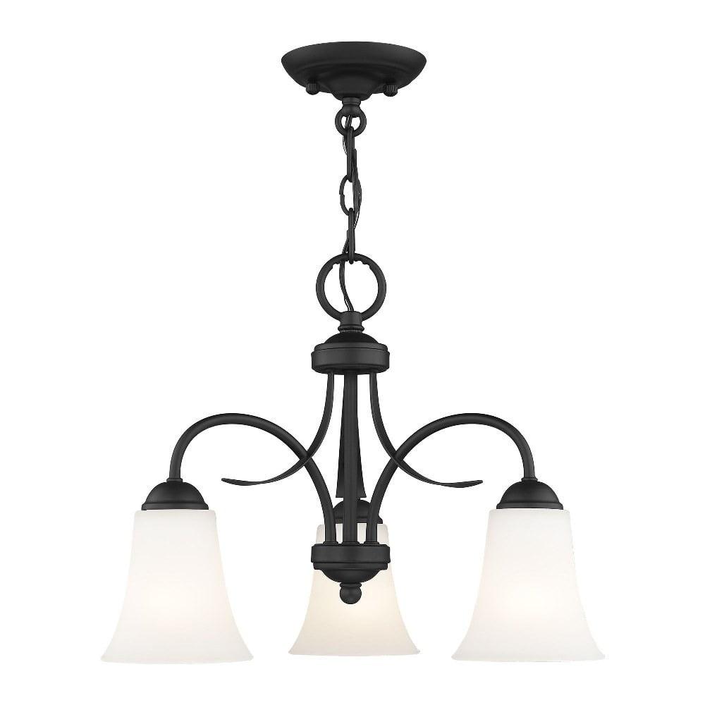 Livex Lighting Ridgedale 3 - Light Flush Mount in  Black