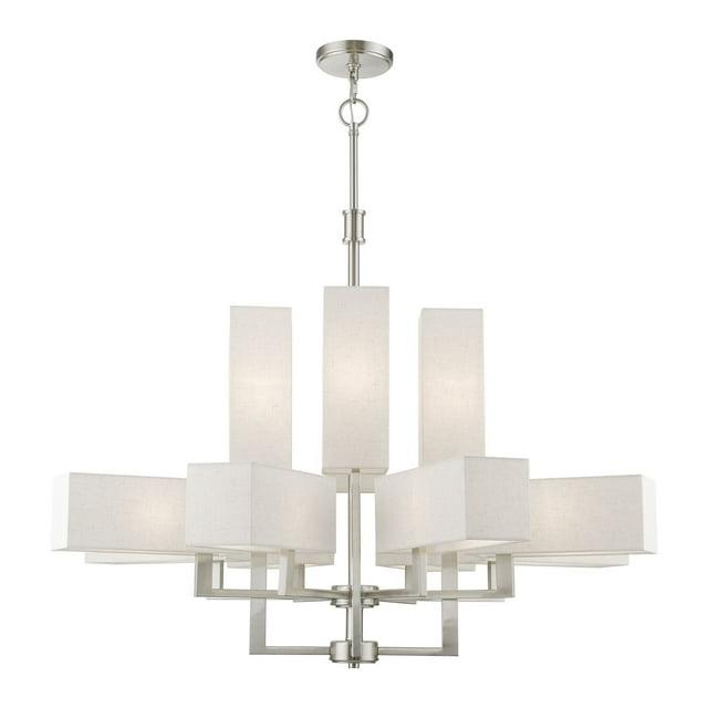 Livex Lighting Rubix 12 - Light Chandelier in  Brushed Nickel