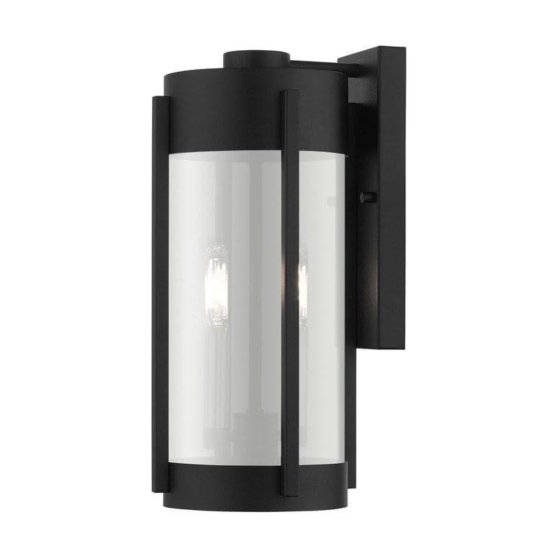 Livex Lighting Sheridan 2 - Light Wall Light in  Black/Brushed Nickel