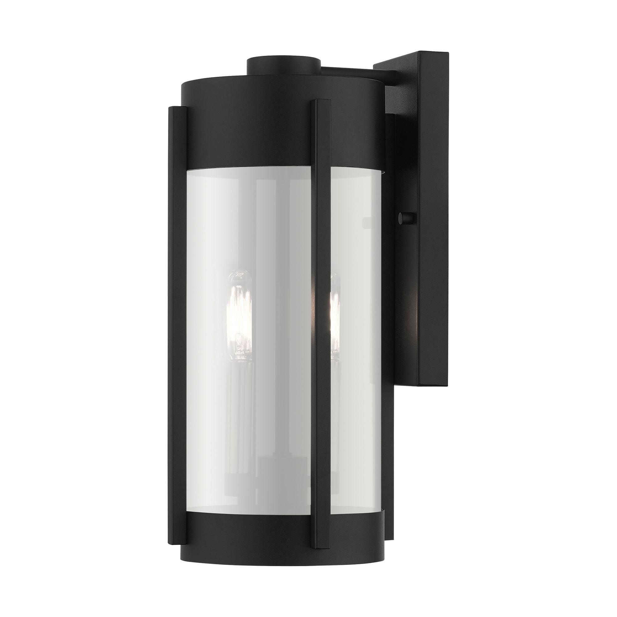 Livex Lighting Sheridan 2 - Light Wall Light in  Black/Brushed Nickel