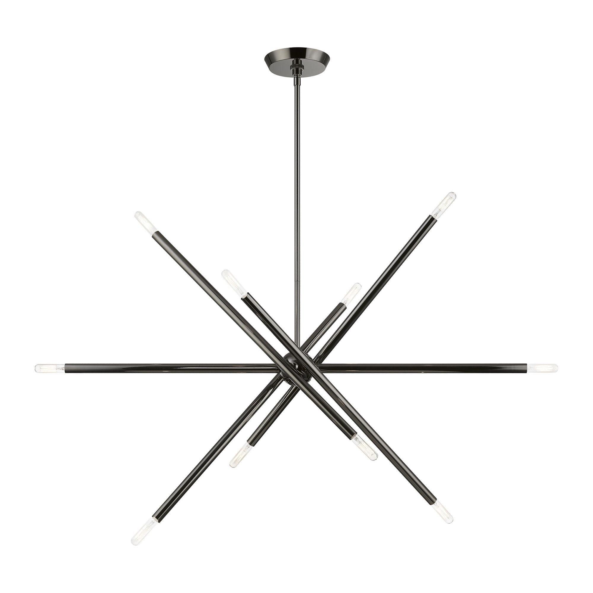 Livex Lighting Soho 10 - Light Chandelier in Black Chrome