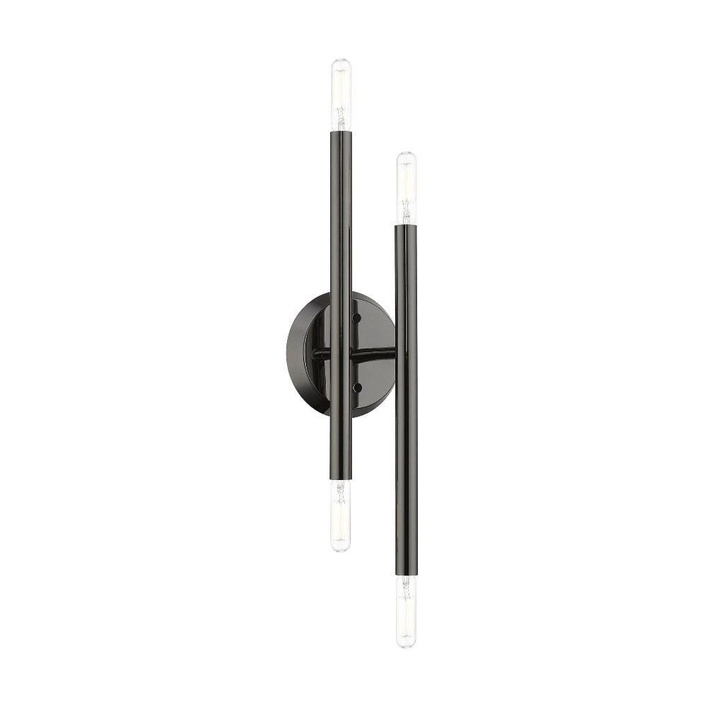 Livex Lighting Soho 4 - Light Wall Light in  Black Chrome