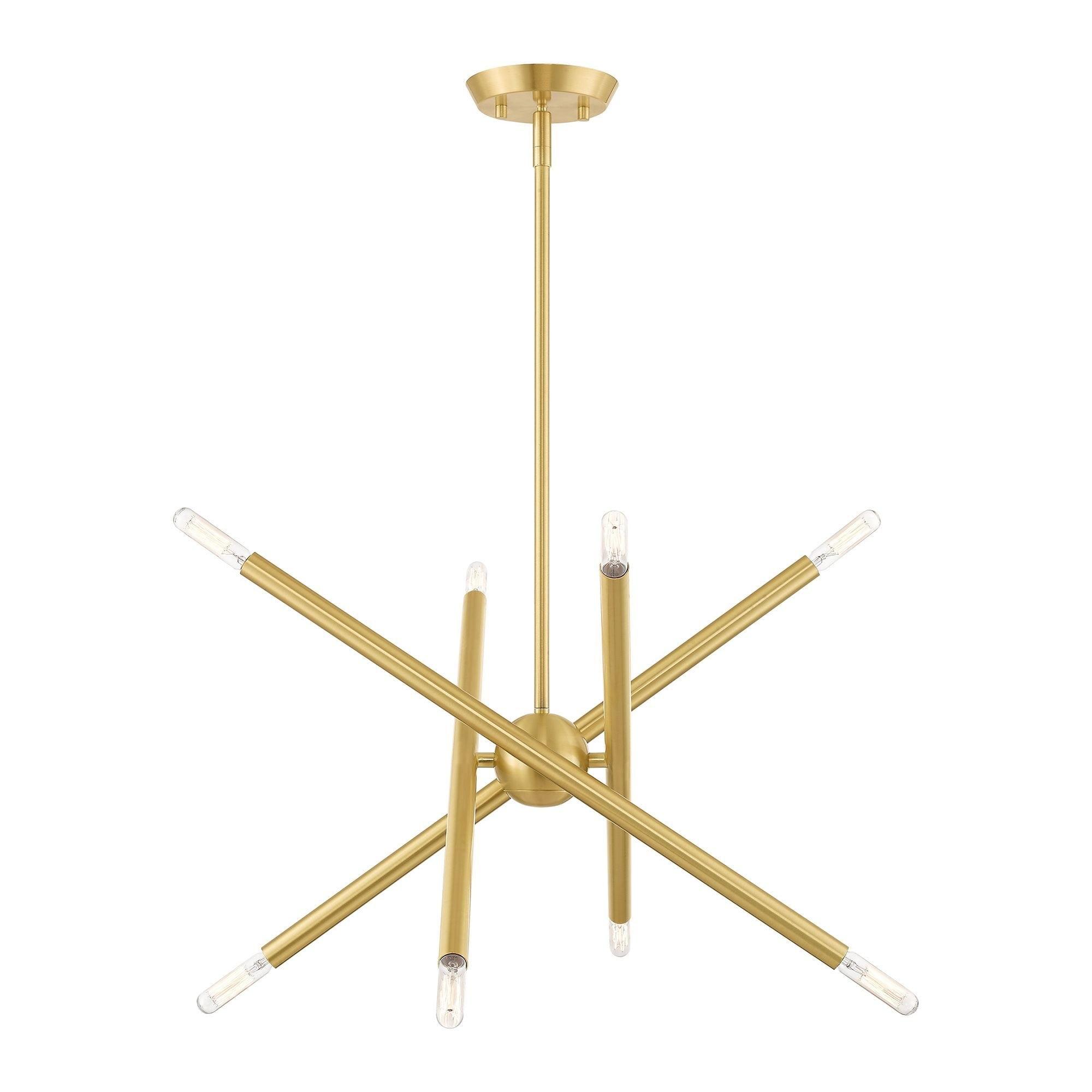 Livex Lighting Soho 8 - Light Chandelier in  Satin Brass