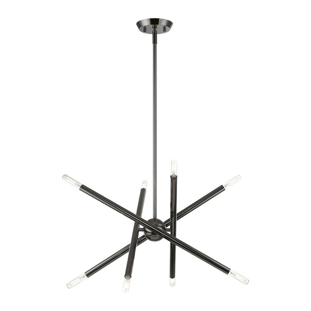 Livex Lighting Soho 8 - Light Chandelier in  Black Chrome