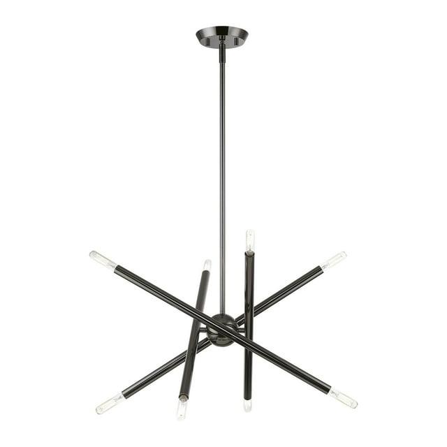Livex Lighting Soho 8 - Light Chandelier in  Black Chrome