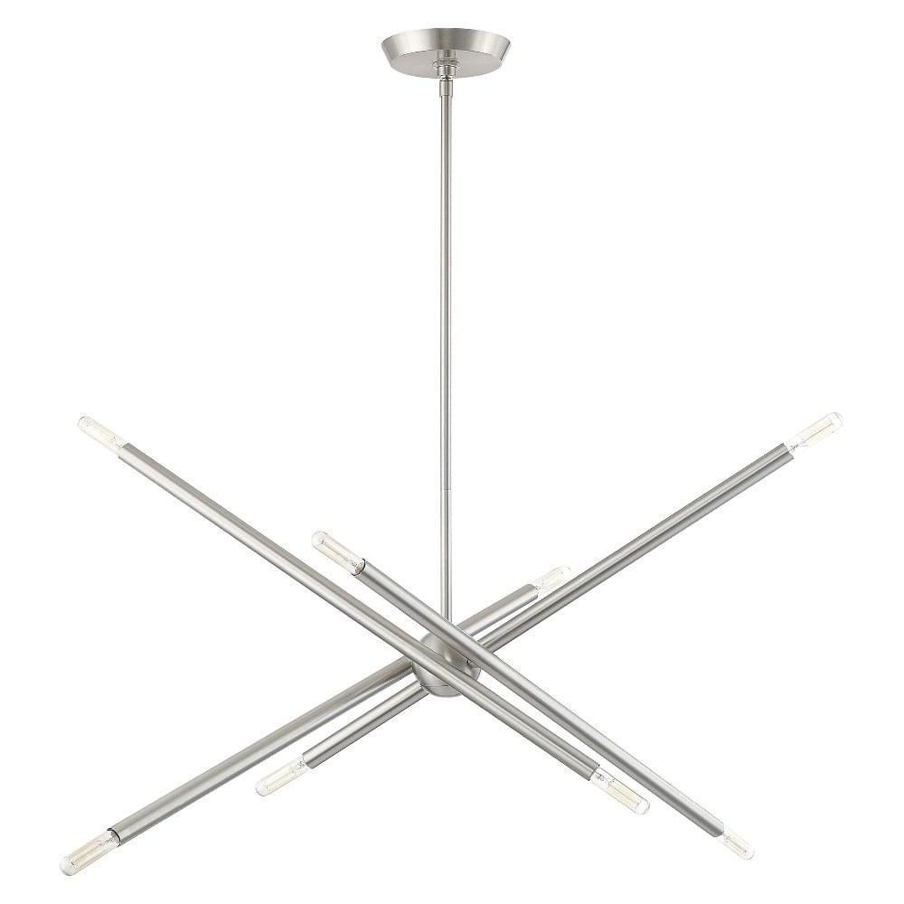 Livex Lighting - Soho - 8 Light Linear Chandelier In Transitional Style-24