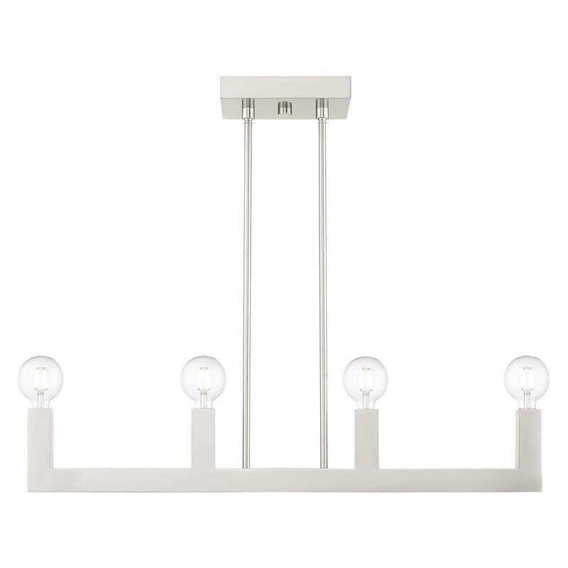 Livex Lighting Solna 4 - Light Chandelier in  Brushed Nickel