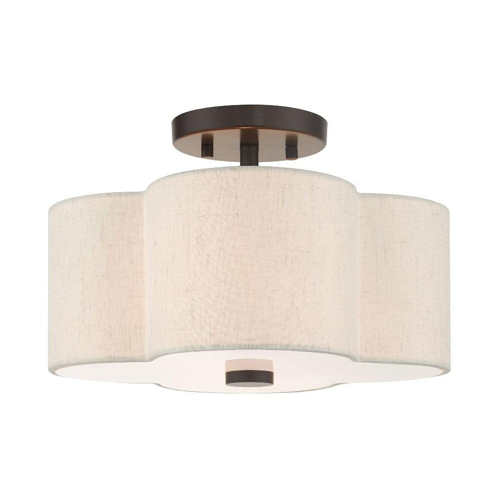 Livex Lighting Solstice 2 - Light Semi-Flush Mount in  English Bronze