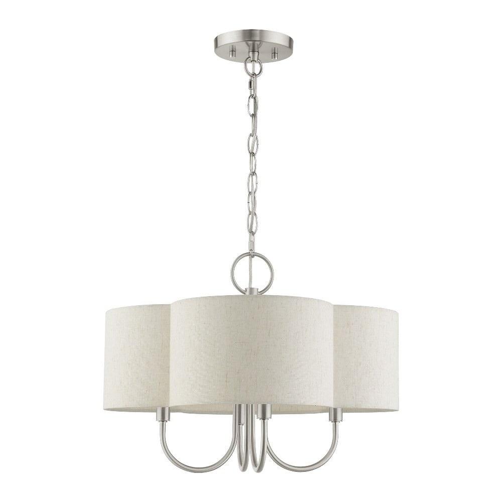 Livex Lighting Solstice 4 - Light Chandelier in  Brushed Nickel