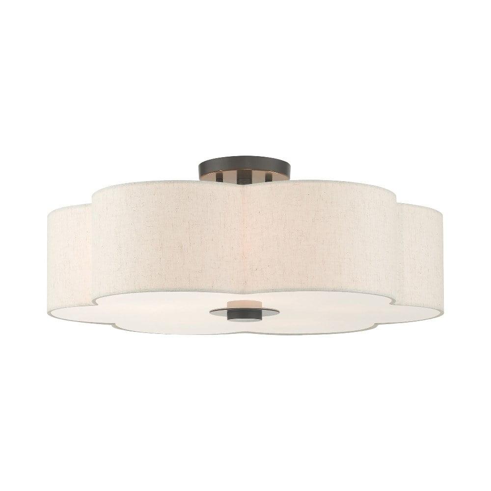 Livex Lighting Solstice 5 - Light Semi-Flush Mount in  English Bronze