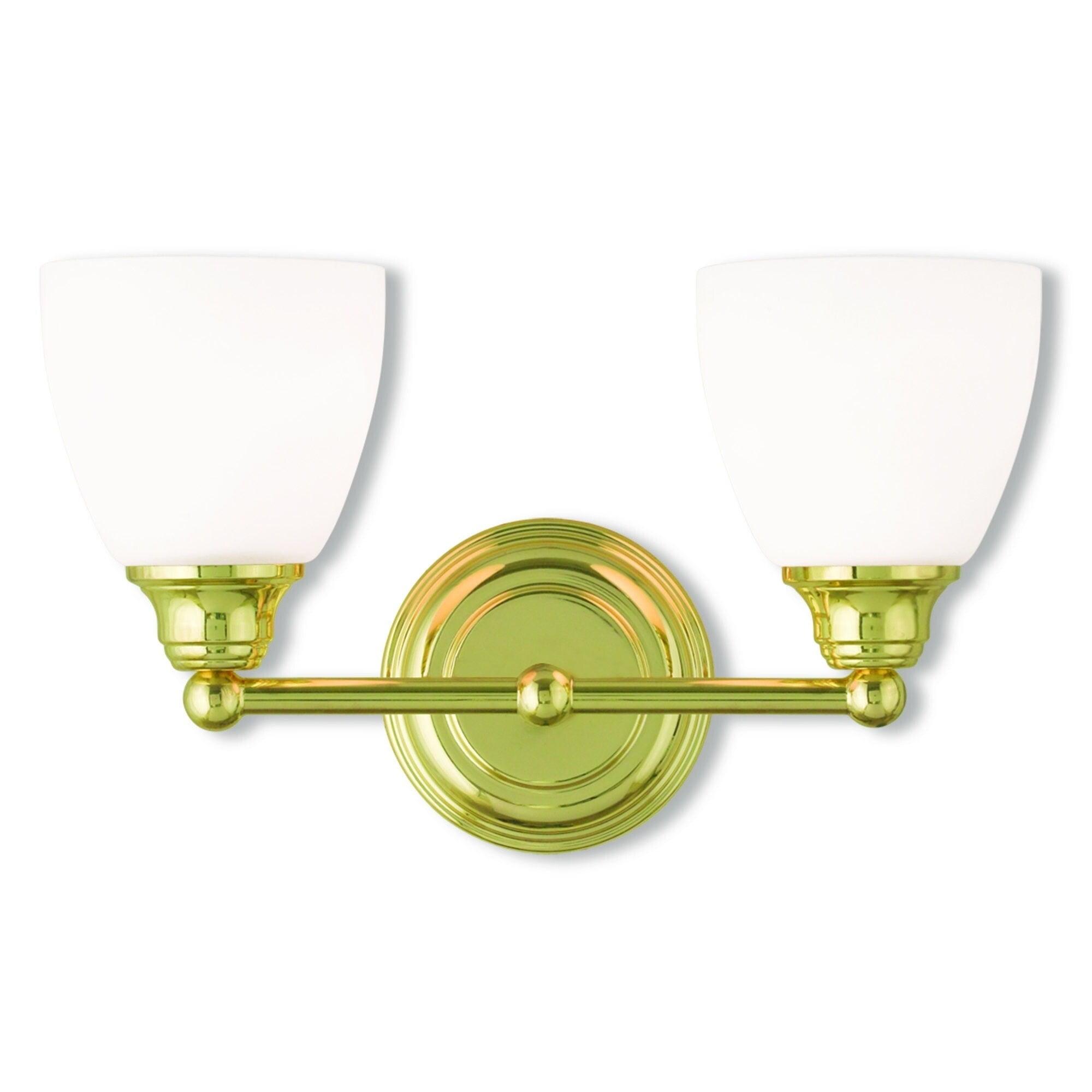 Livex Lighting Somerville 2 - Light Vanity in  Polished Brass