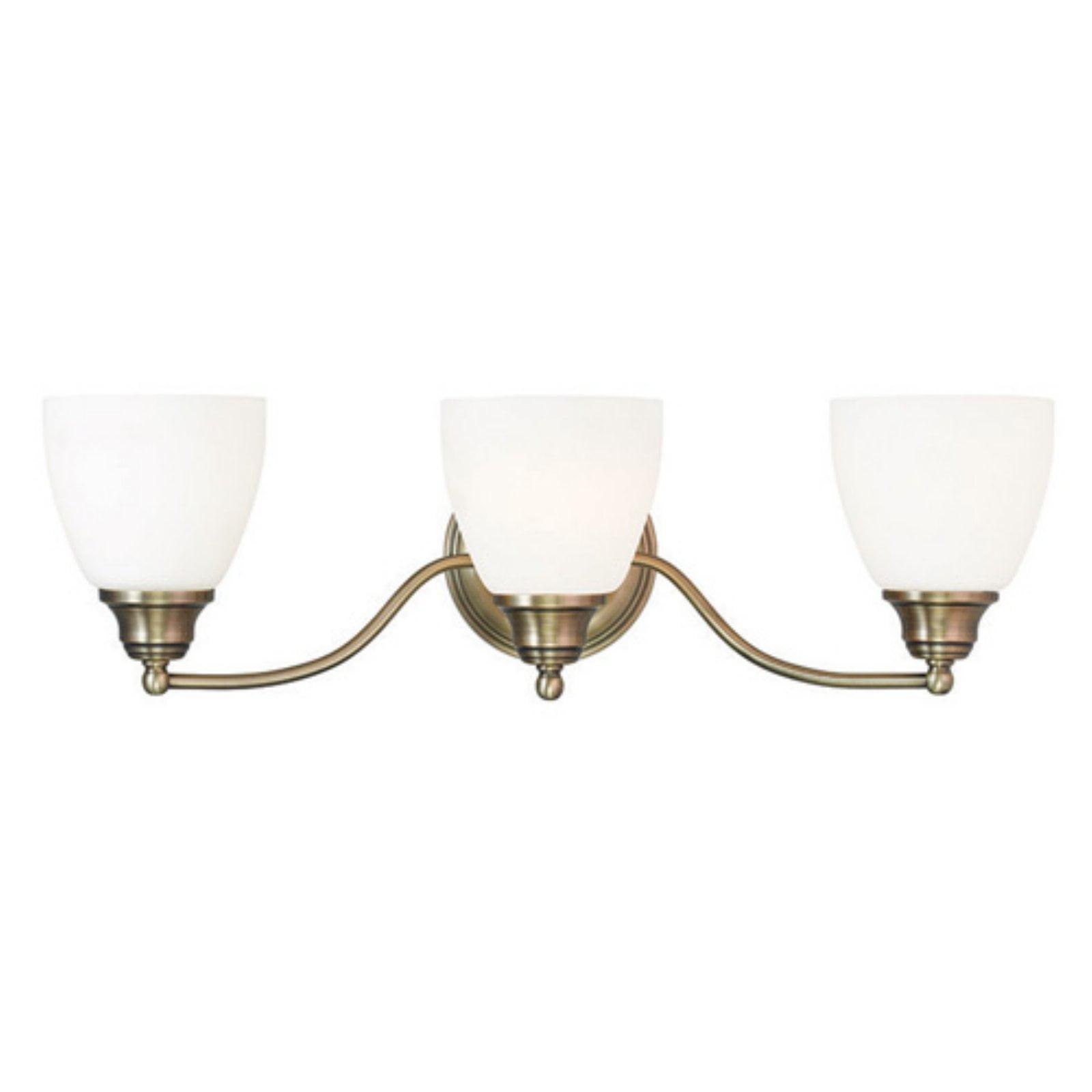 Livex Lighting Somerville 3 - Light Vanity in  Antique Brass