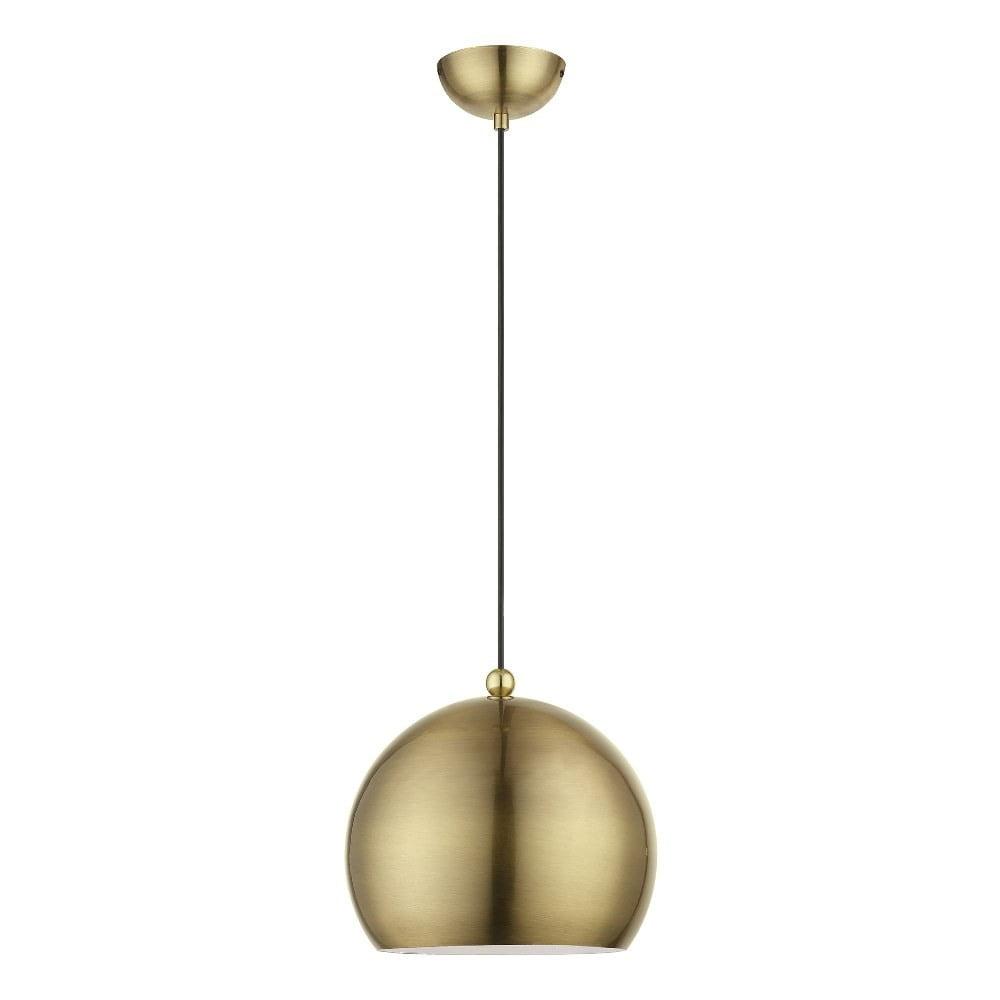 Livex Lighting - Stockton - 1 Light Globe Pendant In Industrial Style-17.5