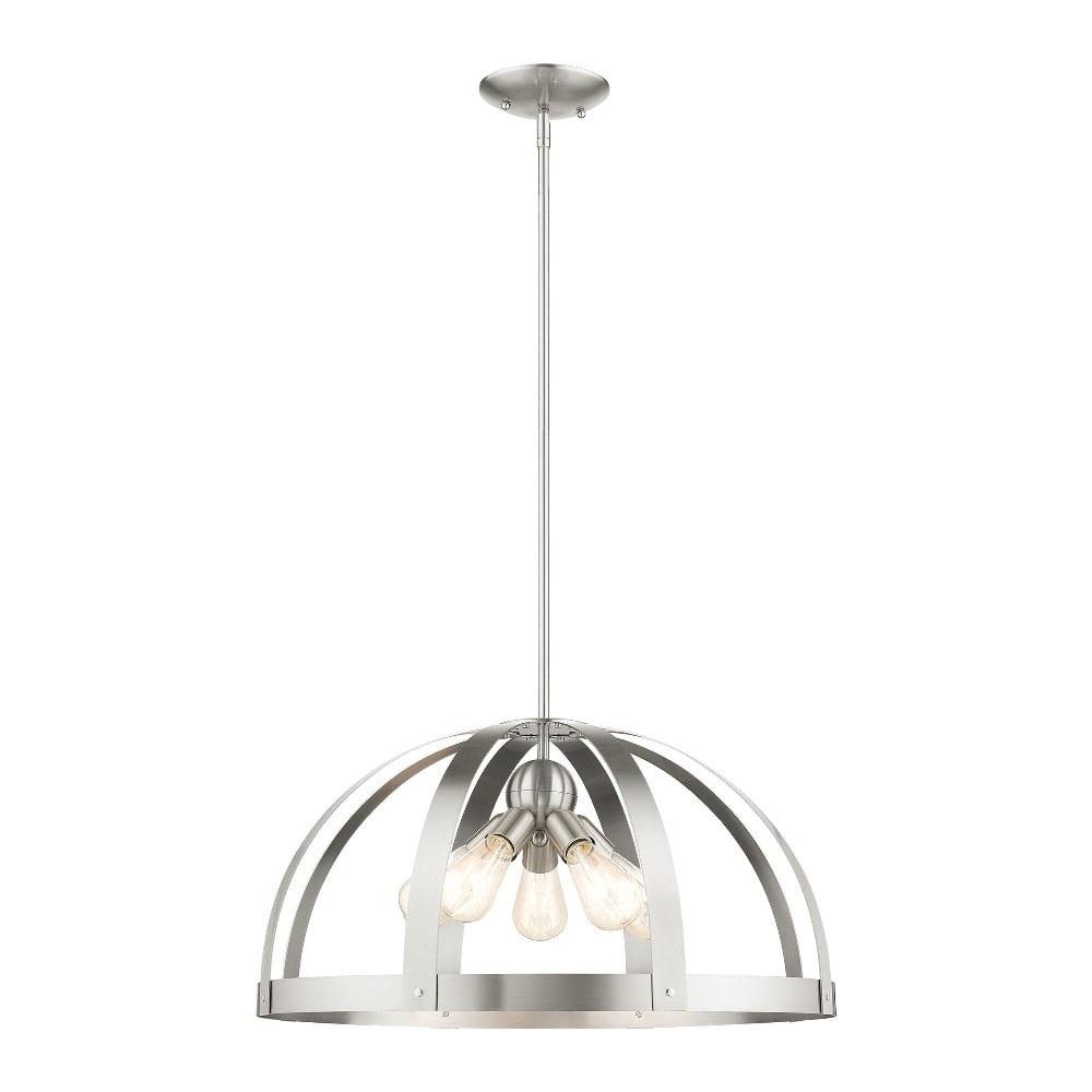 Livex Lighting Stoneridge 5 - Light Pendant in  Brushed Nickel