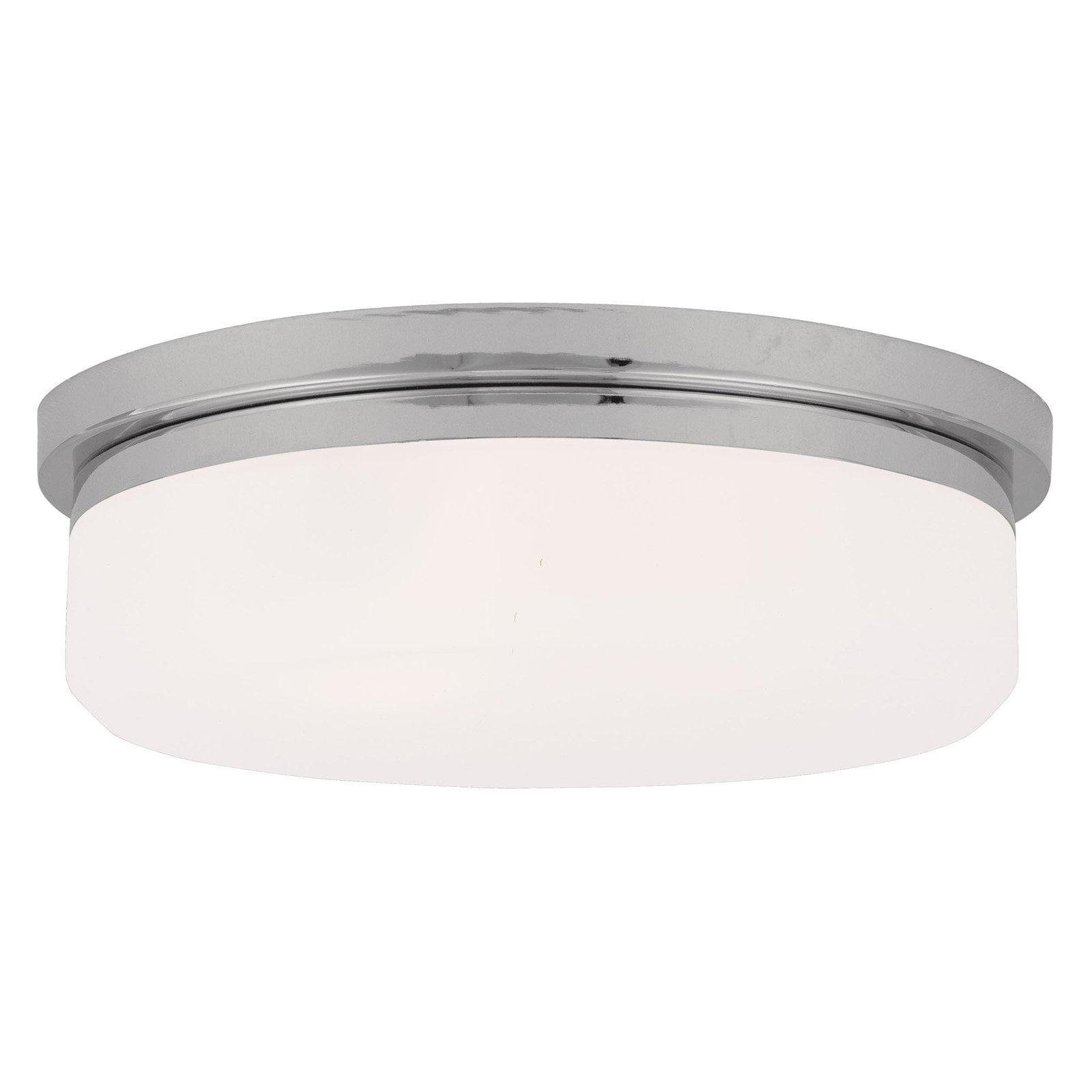 Stratus Contemporary 3-Light Flush Mount in Polished Chrome