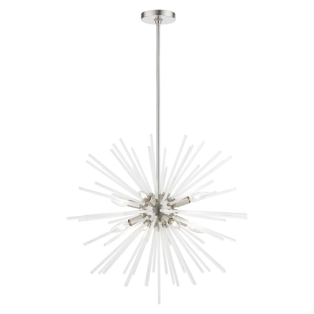 Livex Lighting Uptown 8 - Light Pendant in  Brushed Nickel